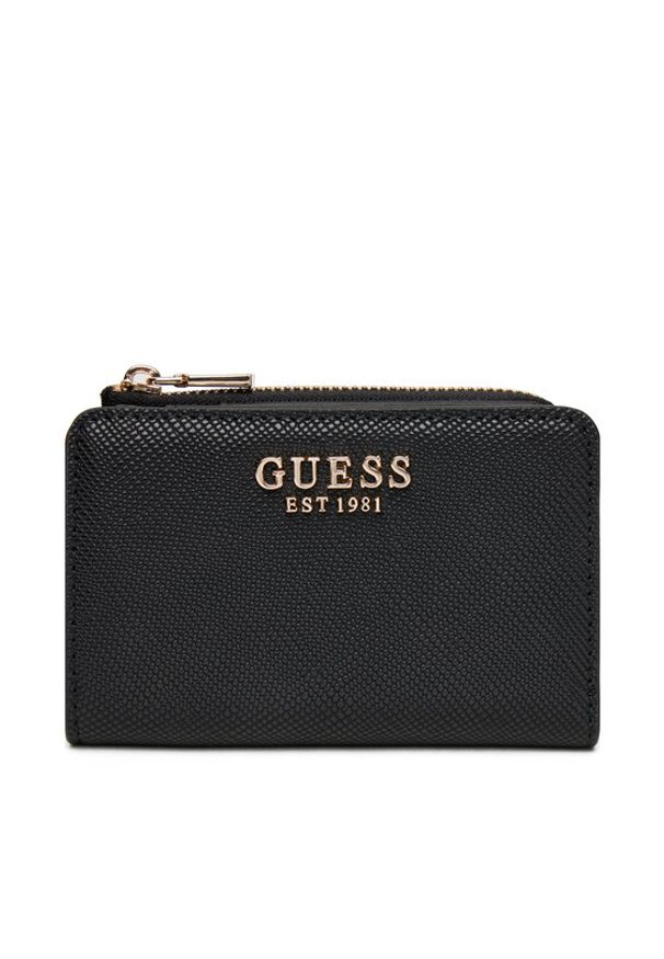 Guess Mały Portfel Damski SWZG74 59156 Czarny. Kolor: czarny. Materiał: skóra