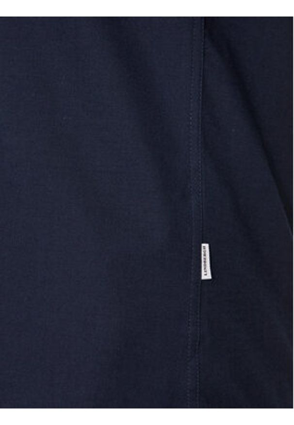 Lindbergh Koszula 30-203174 Granatowy Slim Fit. Kolor: niebieski. Materiał: bawełna