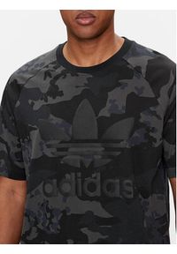 Adidas - adidas T-Shirt Camo IS2892 Czarny Regular Fit. Kolor: czarny. Materiał: bawełna #6