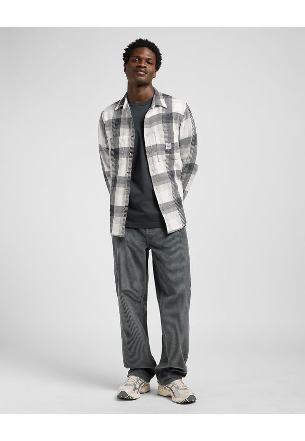 Lee - MESKA KOSZULA LEE WORKWEAR SHIRT 2.0 REBEL NAVY PLAID 112371302