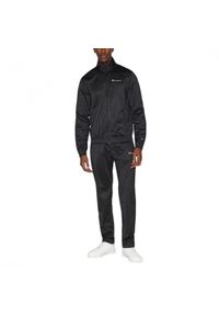 Dres męski do treningu Champion Tracksuit czarny. Kolor: czarny. Materiał: dresówka. Sport: fitness