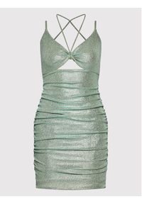 Guess Sukienka koktajlowa W2YK44 KB840 Zielony Slim Fit. Kolor: zielony. Materiał: syntetyk. Styl: wizytowy #5