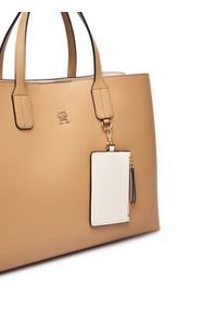 TOMMY HILFIGER - Tommy Hilfiger Torebka Th Icon Satchel AW0AW18723 Khaki. Kolor: brązowy. Materiał: skórzane #3