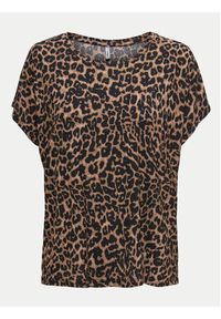 only - ONLY T-Shirt 15344399 Brązowy Regular Fit. Kolor: brązowy. Materiał: syntetyk #8