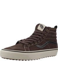Vans - Buty VANS MTE SK8-HI INSULATED Brązowy. Kolor: brązowy. Materiał: tkanina, skóra