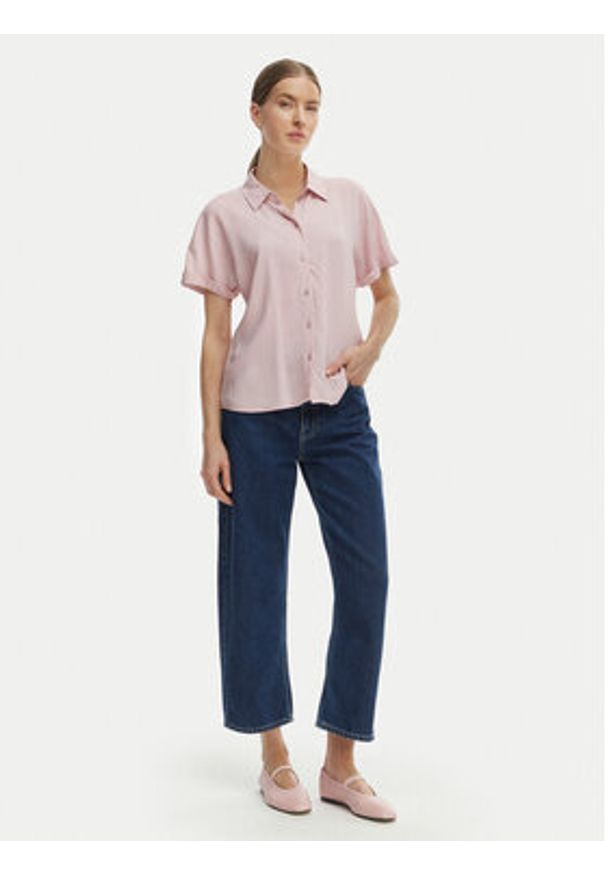 Vero Moda Koszula Alice 10342668 Różowy Regular Fit. Kolor: różowy. Materiał: wiskoza