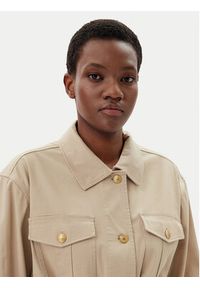 TOMMY HILFIGER - Tommy Hilfiger Kurtka przejściowa WW0WW45933 Beżowy Regular Fit. Kolor: beżowy. Materiał: bawełna #5