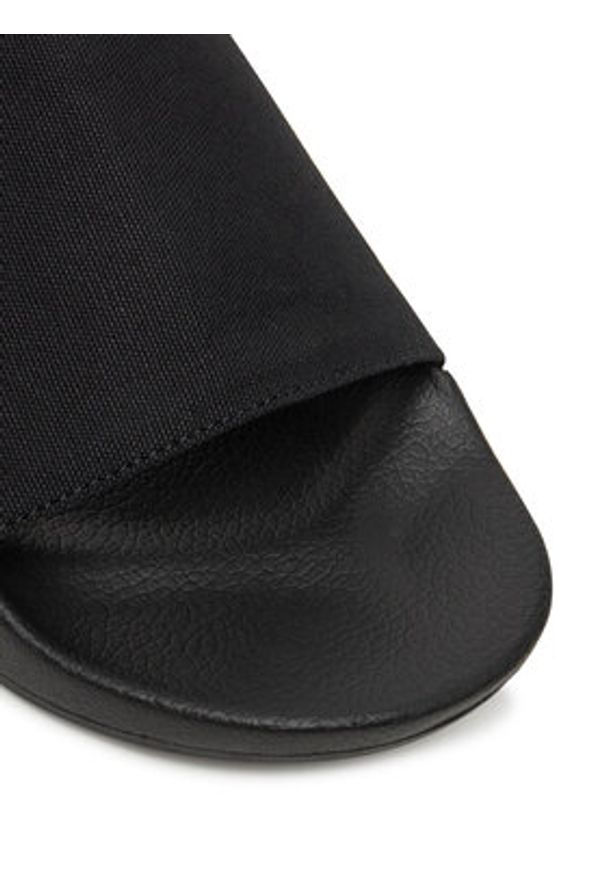 Calvin Klein Klapki Adj Pool Slide Canvas Logo HM0HM01749 Czarny. Kolor: czarny. Materiał: materiał