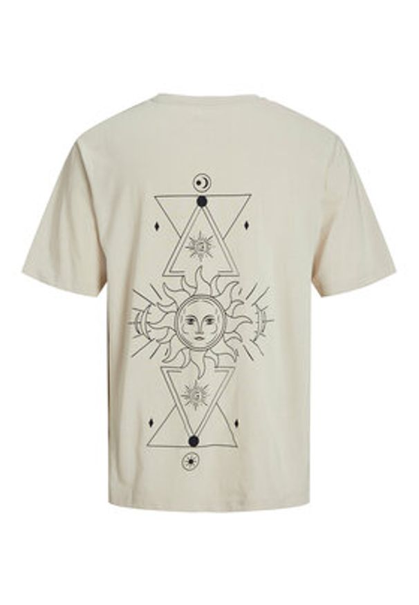 Jack & Jones - Jack&Jones T-Shirt Jackie 12271366 Beżowy Relaxed Fit. Kolor: beżowy. Materiał: bawełna