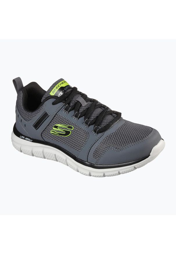 skechers - Buty na co dzień męskie SKECHERS TRACK lekkie. Okazja: na co dzień. Kolor: szary