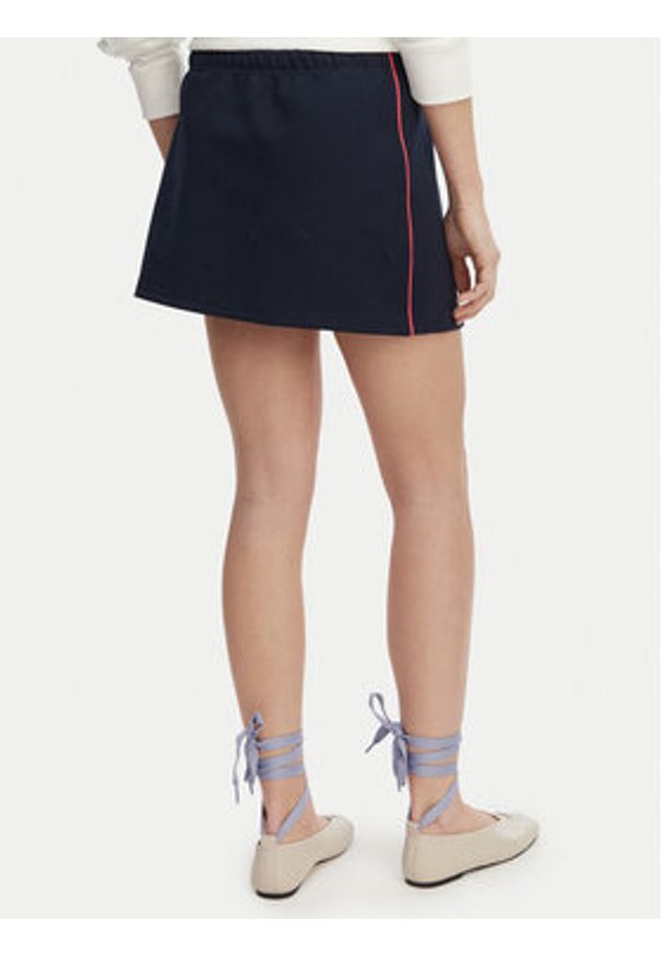 Tommy Jeans Spódnica mini Badge DW0DW22589 Granatowy Regular Fit. Kolor: niebieski. Materiał: bawełna