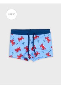 Sinsay - Kąpielówki UPF 50 w kraby - błękitny. Kolor: niebieski #1