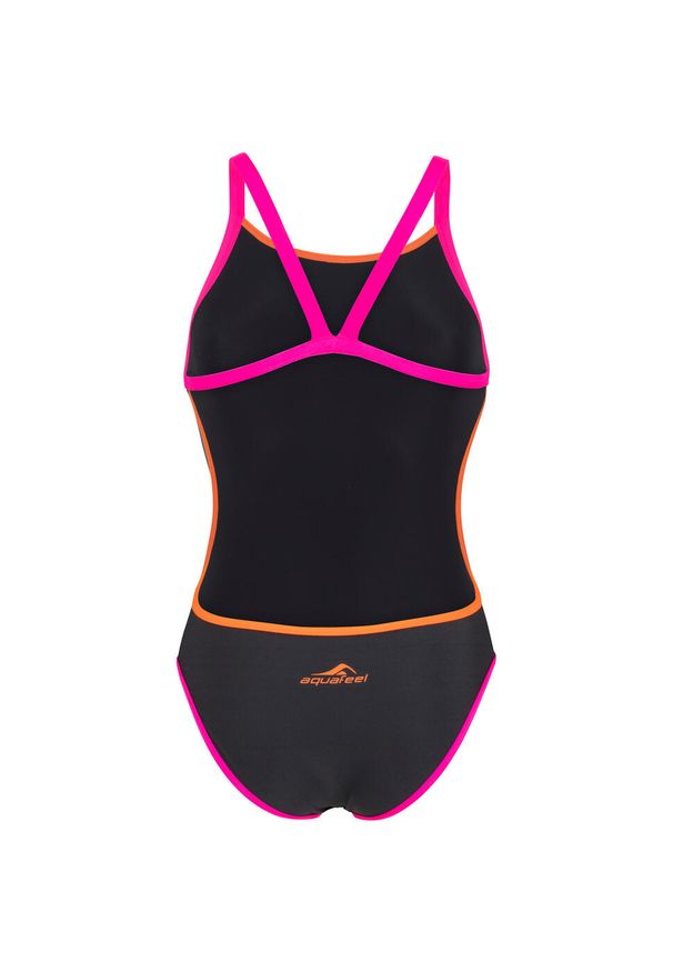AQUAFEEL - Strój kąpielowy damski Aquafeel V-Back. Kolor: czarny