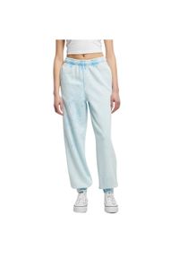 Spodnie dresowe Urban Classics Towel Washed. Kolor: niebieski. Materiał: dresówka. Długość: długie #1
