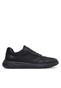 Geox Sneakersy U Portello U45E1A 0EK11 C9999 Czarny. Kolor: czarny. Materiał: skóra #1