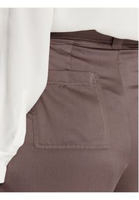 Marella Spodnie materiałowe Khat 2413131131 Brązowy Relaxed Fit. Kolor: brązowy. Materiał: syntetyk