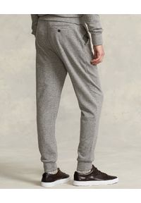 Ralph Lauren - RALPH LAUREN - Bawełniane szare spodnie Jogger. Kolor: szary. Materiał: bawełna. Wzór: haft, jodełka #3