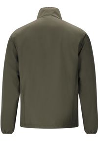 Kurtka wodoodporna Whistler Lango. Kolor: czarny, zielony, wielokolorowy. Materiał: softshell. Sport: turystyka piesza, fitness