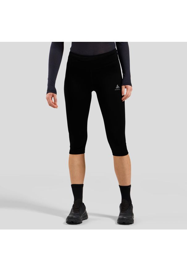 Legginsy 3/4 do biegania damskie Odlo ESSENTIAL. Kolor: czarny