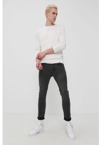 Tom Tailor Sweter męski kolor biały. Okazja: na co dzień. Kolor: biały. Materiał: materiał, bawełna. Długość rękawa: długi rękaw. Długość: długie. Styl: casual #1