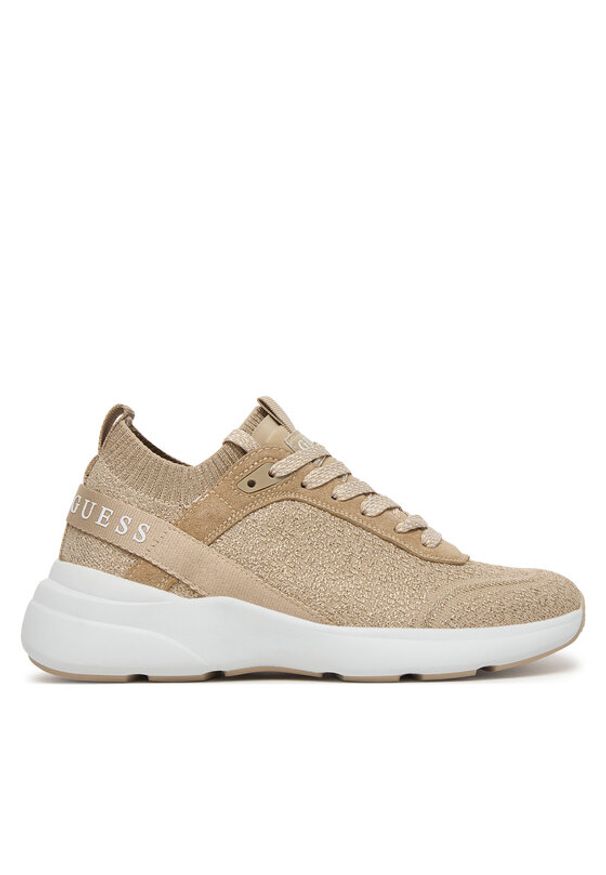 Guess Sneakersy FLJMLD FAB12 Beżowy. Kolor: beżowy. Materiał: materiał