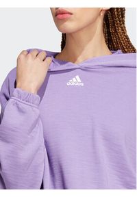 Adidas - adidas Bluza Dance Oversized Versatile Hoodie IC6694 Fioletowy Loose Fit. Kolor: fioletowy. Materiał: bawełna #7