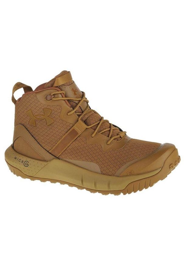 Under Armour - Męskie Buty Micro G Valsetz Mid. Kolor: brązowy. Sport: turystyka piesza