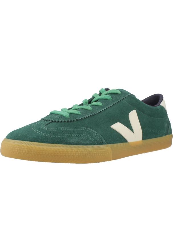 Veja - Buty VEJA VOLLEY SUEDE Zielony. Kolor: zielony. Materiał: tkanina, skóra. Sport: turystyka piesza