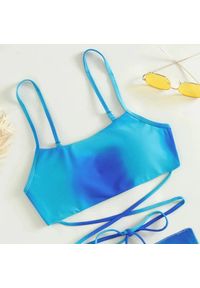 Intica - Komplet bikini z pareo na plażę i basen Eufrasia. Kolor: pomarańczowy. Materiał: materiał #10