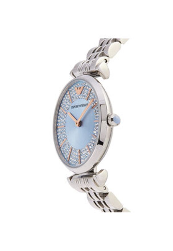 Emporio Armani Zegarek Gianni T-Bar AR11594 Srebrny. Kolor: srebrny