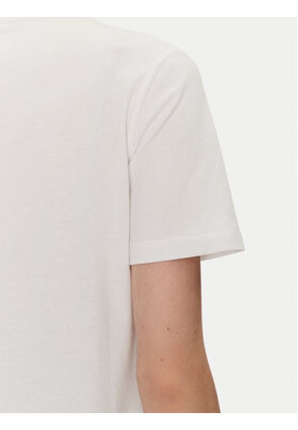 Elisabetta Franchi T-Shirt MA-002-51E2-V200 Biały Regular Fit. Kolor: biały. Materiał: bawełna