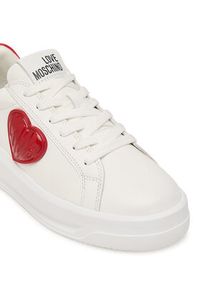 Love Moschino - LOVE MOSCHINO Sneakersy JA15235G1PIAQ10A Biały. Kolor: biały. Materiał: skóra #2