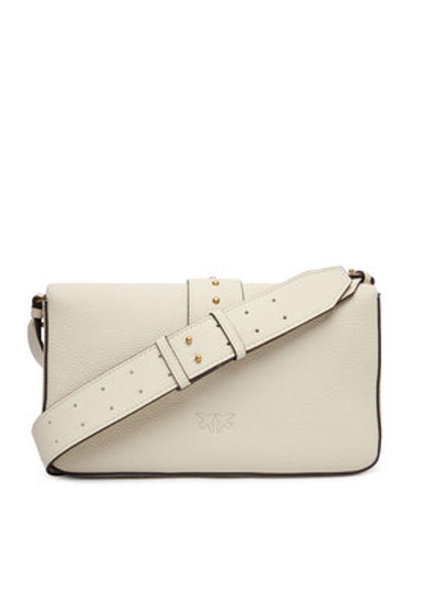 Pinko - PINKO Torebka Love One Classic Slouchy Fl PLTT 104524 A2OX Biały. Kolor: biały. Materiał: skórzane