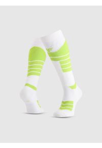 4f - 4F Skarpety narciarskie męskie - zielone 39-42. Kolor: zielony. Wzór: prążki. Sport: narciarstwo #1