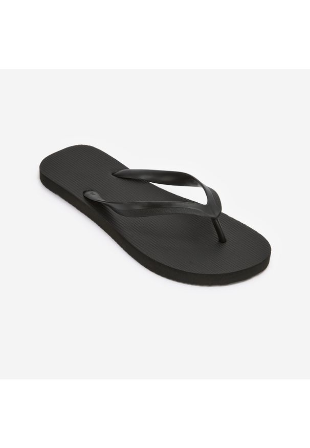 Decathlon - Japonki męskie Olaian 100. Okazja: na plażę. Kolor: czarny. Styl: sportowy