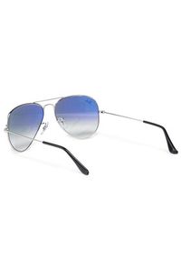 Ray-Ban Okulary przeciwsłoneczne Aviator Gradient 0RB3025 003/3F Srebrny. Kolor: srebrny. Wzór: gradientowy