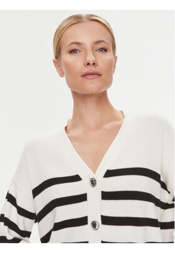 Guess Kardigan W4RR56 Z37L1 Écru Regular Fit. Materiał: bawełna, syntetyk