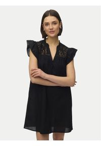 Vero Moda Sukienka koktajlowa Line 10346970 Czarny Oversize. Kolor: czarny. Materiał: bawełna. Typ sukienki: oversize. Styl: wizytowy #1