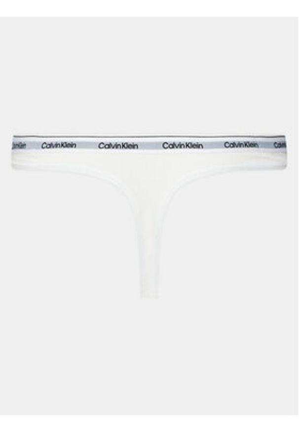 Calvin Klein Underwear Stringi 000QD5043E Biały. Kolor: biały. Materiał: bawełna