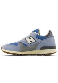 Buty unisex New Balance U475FB – niebieskie. Okazja: na co dzień. Kolor: niebieski. Materiał: zamsz, materiał. Szerokość cholewki: normalna #2