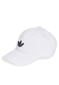 Adidas - Czapka z daszkiem adidas. Kolor: biały