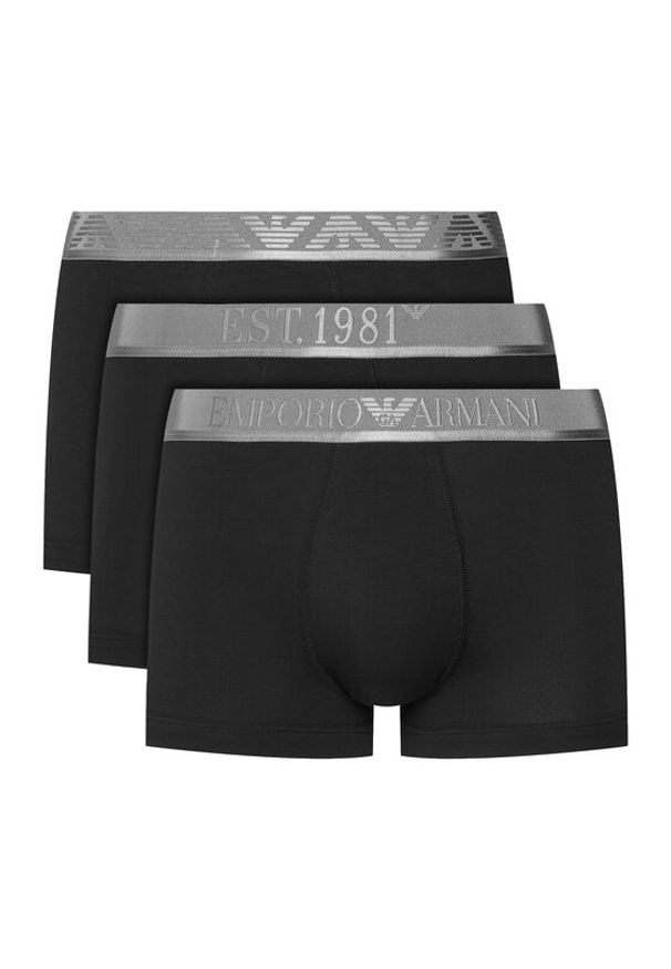 Emporio Armani Underwear Komplet 3 par bokserek EM000259 AF10780 MC061 Czarny. Kolor: czarny. Materiał: bawełna