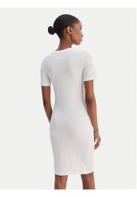 Versace Jeans Couture Sukienka codzienna 80HAOT02 CJ03T Biały Slim Fit. Okazja: na co dzień. Kolor: biały. Materiał: bawełna. Typ sukienki: proste. Styl: casual #4