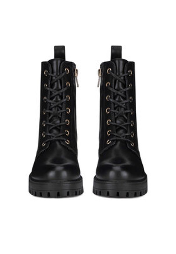 DeeZee Trzewiki HY13202-7 Czarny. Kolor: czarny. Materiał: materiał