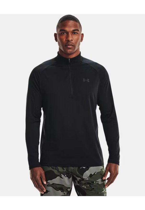 Bluza treningowa męska Under Armour Tech 2.0 1/2 ZIP (1328495-001). Kolor: czarny. Styl: sportowy