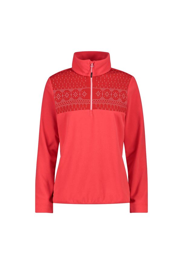 Golf damska turystyczne CMP 34J4166. Okazja: na co dzień. Typ kołnierza: golf. Kolor: czerwony. Styl: casual, sportowy. Sport: golf