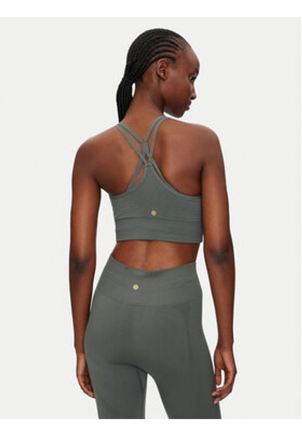 Athlecia Biustonosz sportowy Foan V2 W Seamless EA243347 Zielony. Kolor: zielony. Materiał: syntetyk