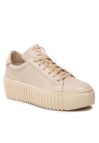 Eva Minge Sneakersy M-79- 12-001572 Beżowy. Kolor: beżowy. Materiał: skóra #3