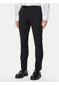 Hugo Garnitur 50450994 Czarny Extra Slim Fit. Kolor: czarny. Materiał: wełna #6