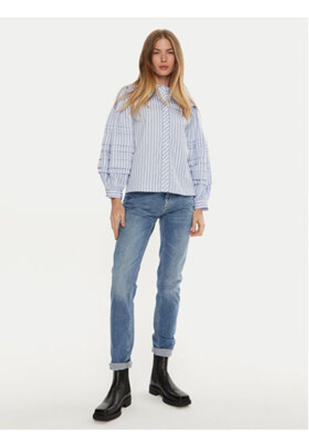 Munthe Jeansy Taulu 243143124308 Niebieski Slim Fit. Kolor: niebieski